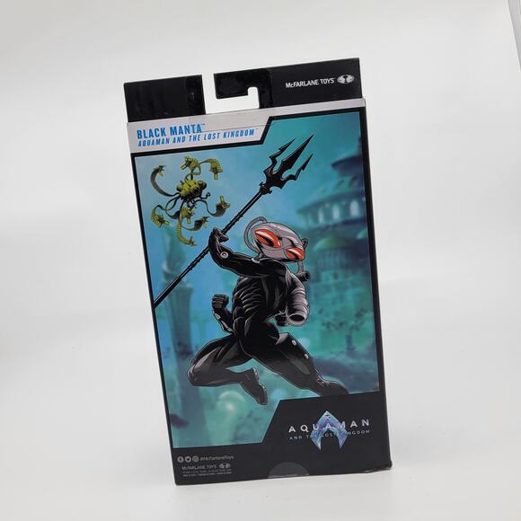 DC Multiverse Aquaman and The Lost Kingdom Black Manta 7" Figure Mcfarlane New - Picture 5 of 11